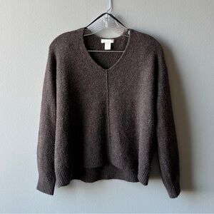 H&M Women’s Brown Cozy V-Neck Sweater